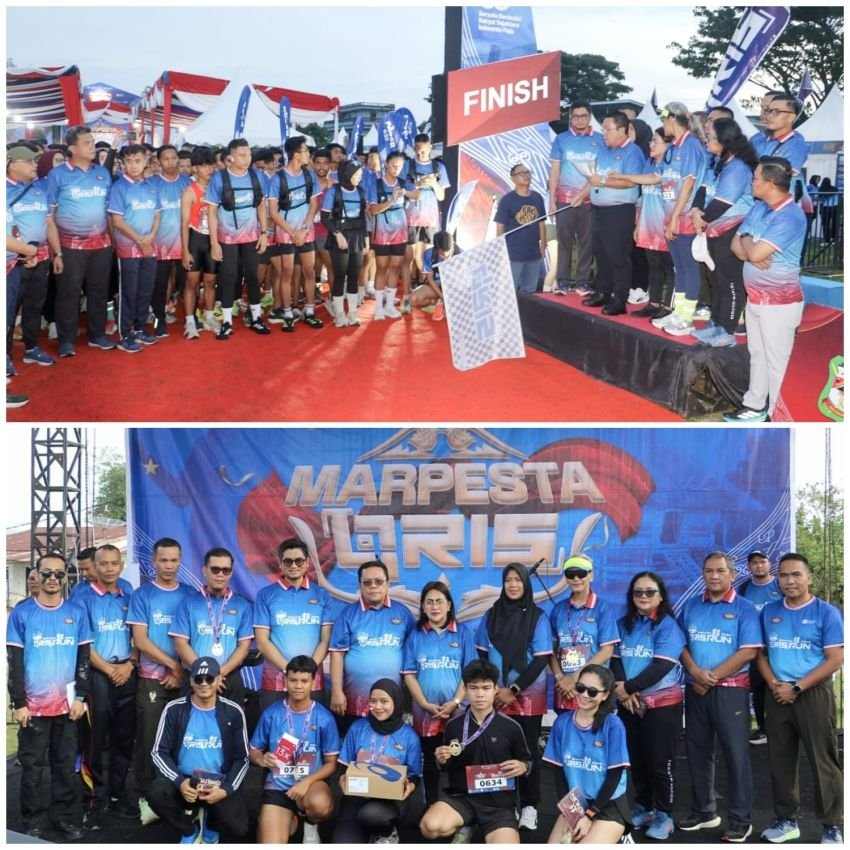 Diselenggarakan KPw BI Pematangsiantar, Marpesta QRIS, Seribuan Peserta Ikuti Fun Run