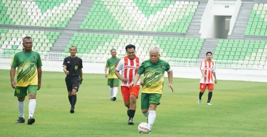 Perkuat Sinergitas, Tim Kejati Sumut Vs Pemred FC di Stadion Utama