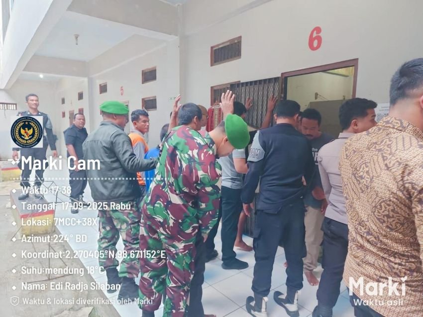 Razia Bersama APH, Rutan Humbahas Komitmen Berantas Halinar