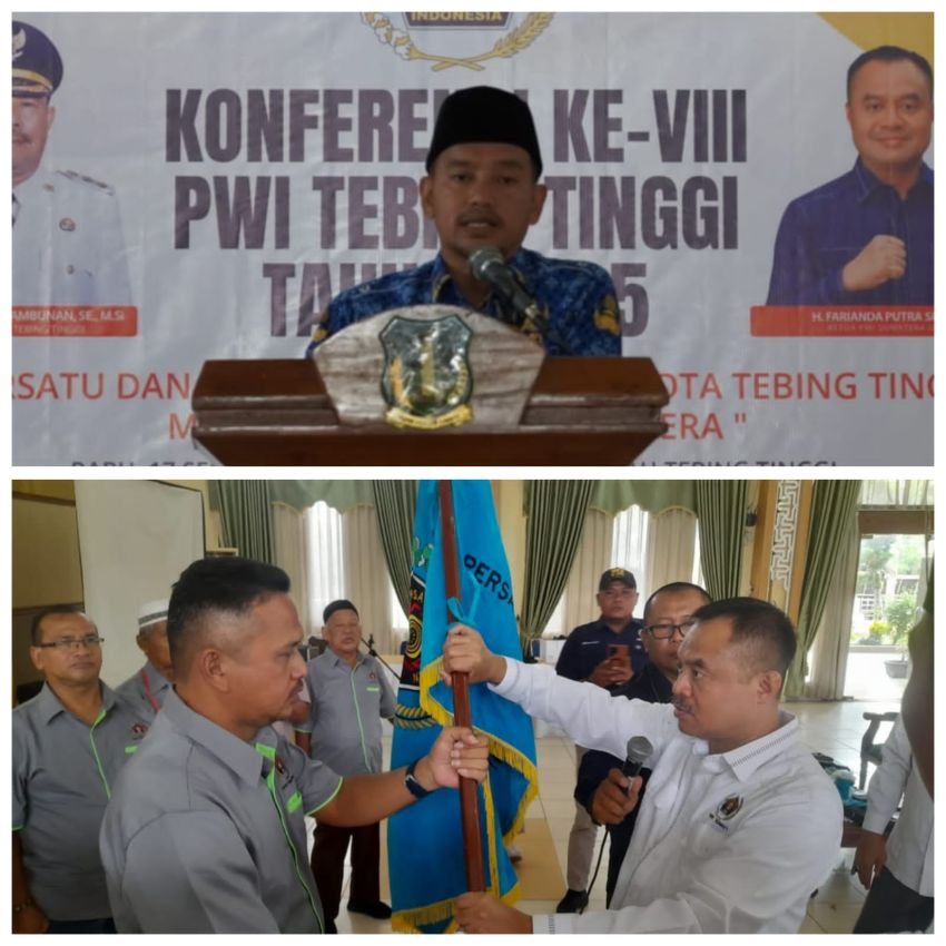 Dibuka Wali Kota, Farianda Lantik Pengurus PWI Tebing Tinggi