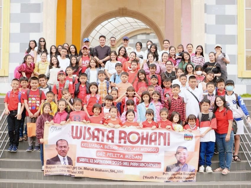Anggota DPR RI Maruli Siahaan Kembali Berangkatkan Anak Sekolah Minggu Wisata Rohani ke Hill Park Sibolangit