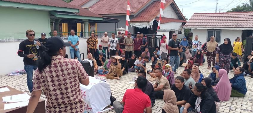 Aksi Demo di Kantor Desa Kampung Baru Libatkan Mahasiswa, Kejari Diminta Bertindak