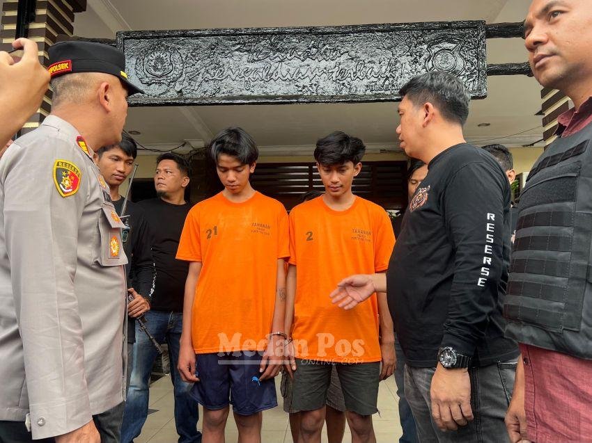 Polsek Medan Tembung Ringkus 2 Pelaku Begal yang Viral Beraksi di Jalan Masjid, Perantara dan Penadah Disikat