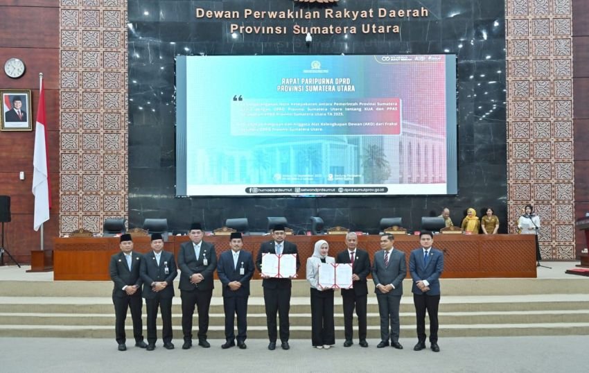 DPRD Sumut dan Gubsu Teken Nota Kesepakatan KUA-PPAS APBD Perubahan 2025&nbsp;
