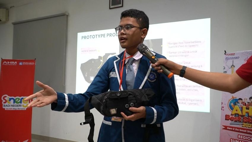 Navicare, Inovasi Pelajar Medan untuk Tunanetra dan Lansia Juara AHM Best Student 2025 Sumut