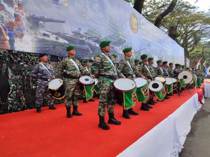 TNI dan Rakyat Bersatu Peringatan HUT ke 80 TNI Semarak di Medan