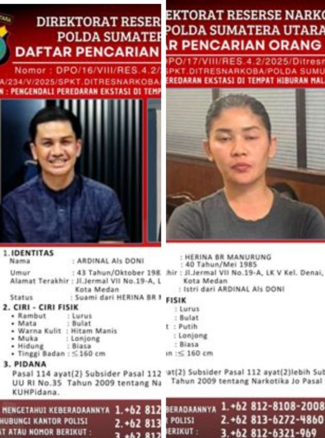 Polda Sumut akan Ajukan Penerbitan Red Notice DPO Narkoba