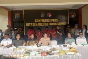 Polda Sumut Temukan Barak dan Kios-Kios Narkoba di Labuhan Batu dan Labusel, Sita 43 Kg Sabu dan 1.190 Butir Ekstasi