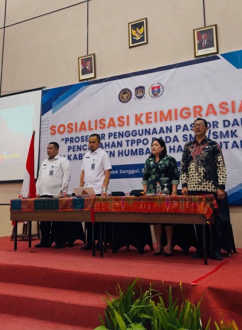 Kantor Imigrasi Kelas II TPI Pematangsiantar Sosialisasi Tentang TPPO di Humbang Hasundutan