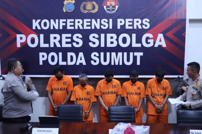 Lima Pelaku Pembunuhan di Masjid Agung Sibolga Ditangkap