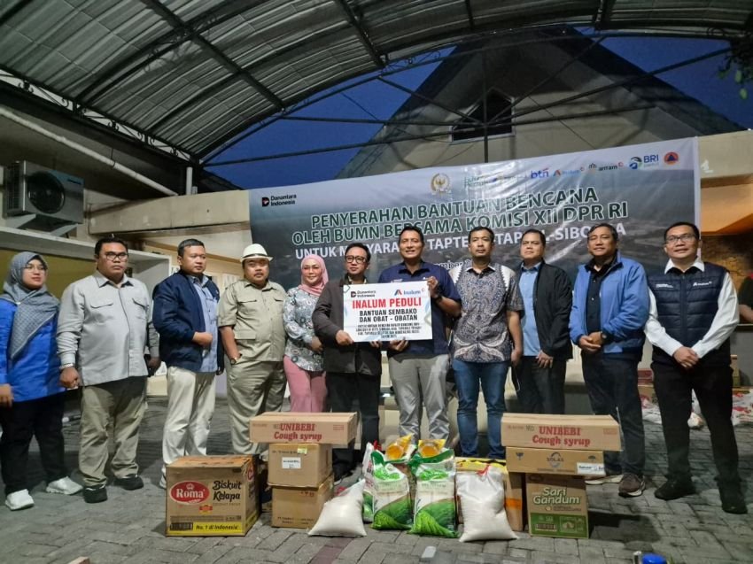 INALUM Bersama Komisi XII DPR RI dan BUMN Salurkan Bantuan Untuk Korban Banjir Bandang dan Tanah Longsor di Sumatera Utara*