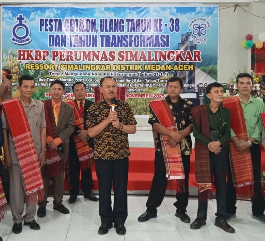 Maruli Siahaan Hadiri Pesta Gotilon, Ulang Tahun ke-38 dan Tahun Transformasi HKBP Perumnas Simalingkar