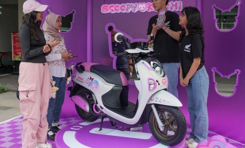 Edisi Terbatas, Kolaborasi Unik Honda Scoopy dengan Kuromi