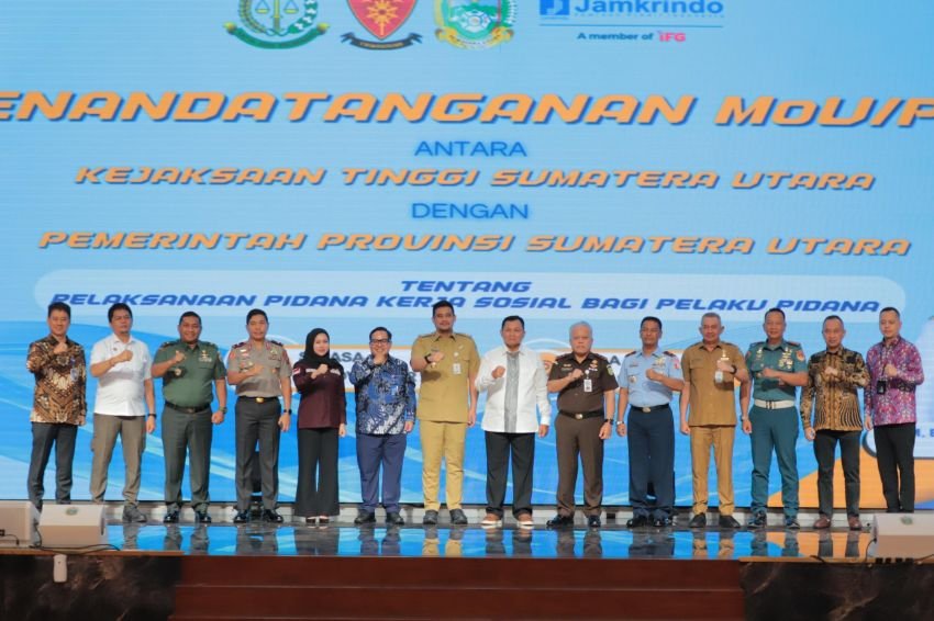 Kejagung, Pemprov Sumut dan Jamkrindo Berkolaborasi Beri Dukungan Pelaksanaan Pidana Kerja Sosial