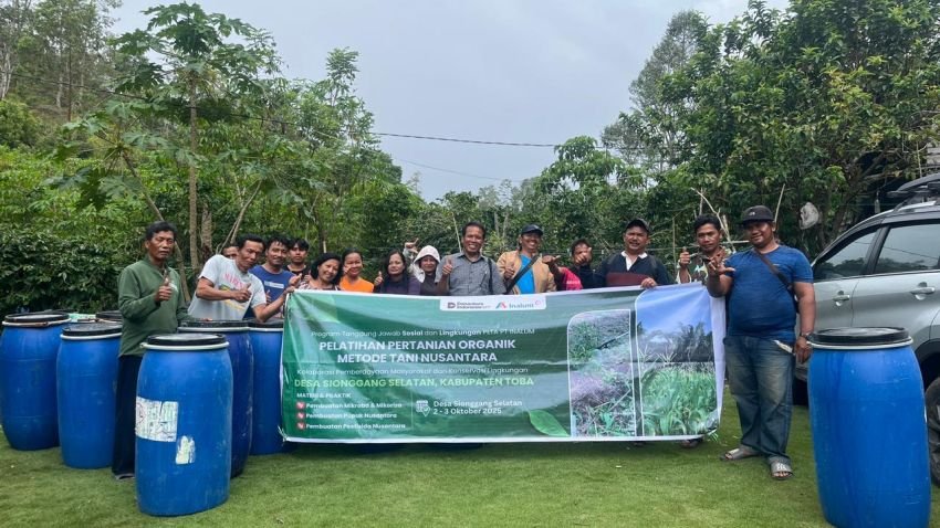 Tanggung Jawab Sosial dan Lingkungan, Inalum Gelar Pelatihan Metode Tani Nusantara di Desa Sionggang