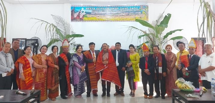 Penasehat HKBP Distrik X Medan-Aceh Maruli Siahaan Hadiri pesta Gotilon HKBP Gang Sado