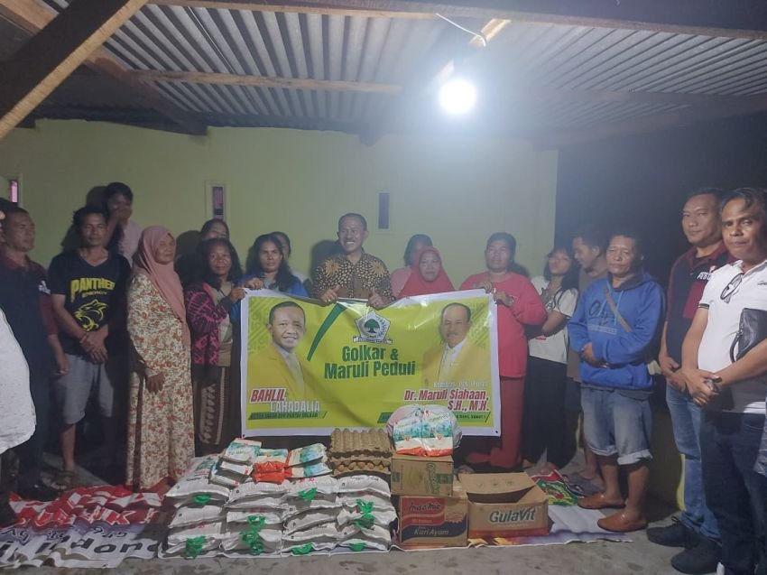 Partai Golkar Peduli, Anggota DPR RI Maruli Siahaan dan Relawan Palito Berikan Bantuan Kepada Warga Medan Labuhan
