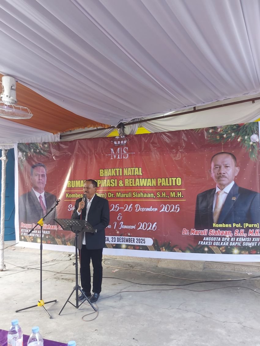 Anggota DPR RI Maruli Siahaan Bersama Keluarga Bakti Natal di Rumah Aspirasi, 500 Undangan Dapat Bingkisan