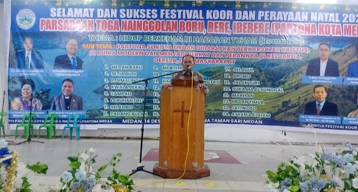 Anggota DPR RI Maruli Siahaan Puji Perayaan Natal dan Festival Koor Partona Kota Medan