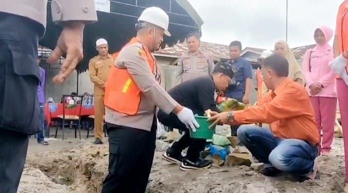 Kapolres Groundbreaking SPPG Polres Batu Bara di Medang Deras