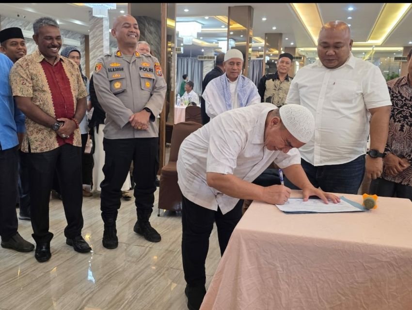 Tokoh Lintas Agama di Percut Sei Tuan Deklarasi Damai Umat Beragama