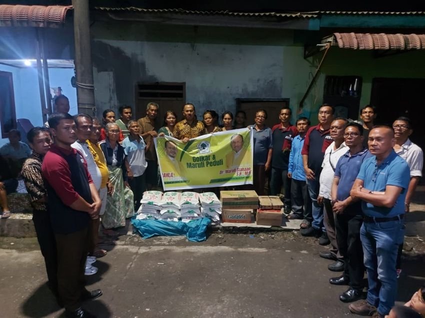 Partai Golkar dan Artha Graha Peduli Peduli Berikan Bantuan Kepada Warga Komplek UKA Medan Labuhan