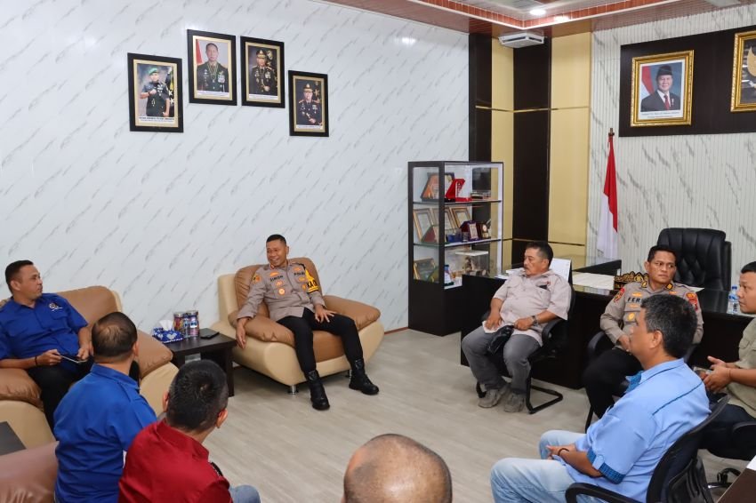Terima Audensi PWI Tebing Tinggi, Kapolres Sebut Peran Pers Mampu Wujudkan Suasana Kondusif
