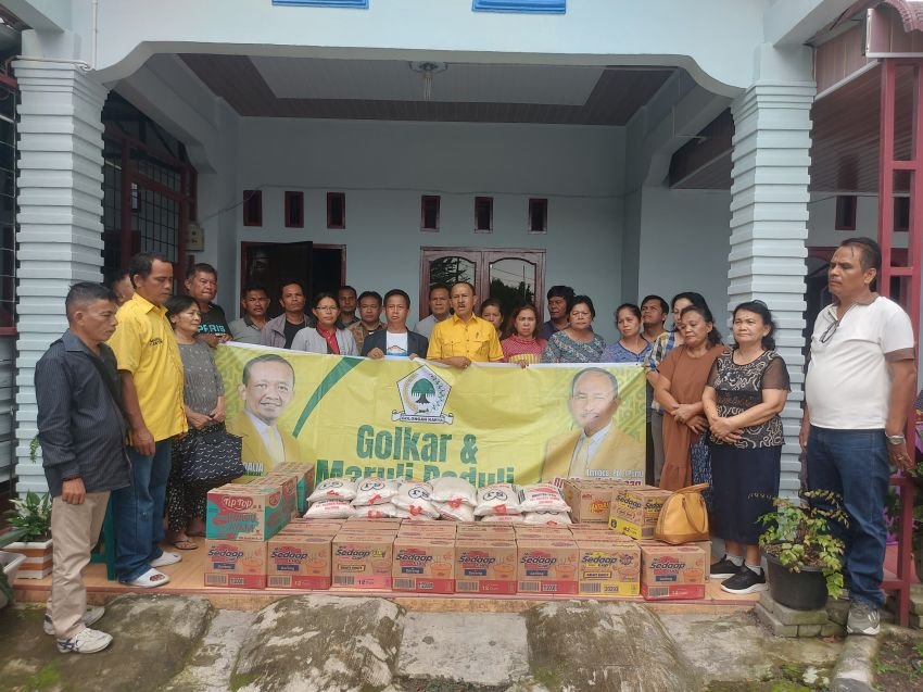 Peduli Terhadap Sesama, Anggota DPR RI Maruli Siahaan dan Relawan Palito Berikan Bantuan Kepada Warga Desa Sunggal Kanan dan Desa Sei Beras Sekata Sun