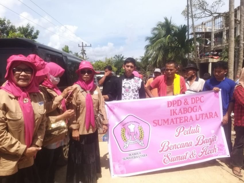 Peduli Korban Banjir, DPD dan DPC IKABOGA Sumut Salurkan Bantuan Kemanusiaan