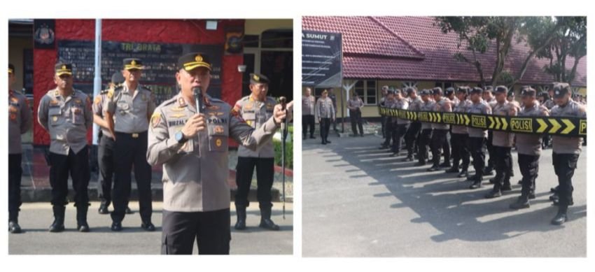 Polres Binjai Siapkan Pasukan Dalmas  Antisipasi Kamtibmas