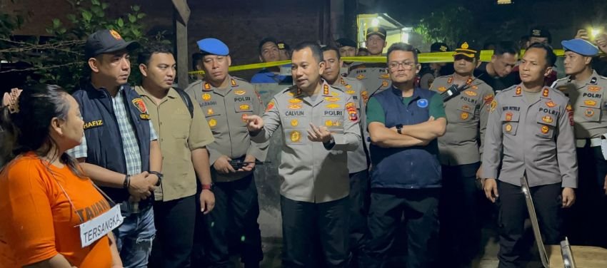 Polrestabes Medan Pra Rekonstruksi Narkoba dan Judi : Barak Dibakar, Aliran Listrik Diputus