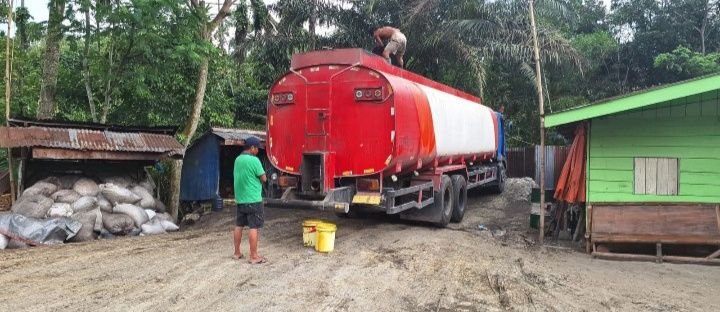 Penampungan  CPO Ilegal Beraksi di Desa  Bingkawan Kecamatan Sibolangit