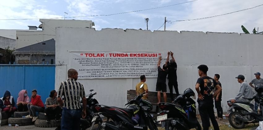Penuh Rekayasa dokumen, Eksekusi Lahan dan Bangunan di Jalan Asrama Ricuh