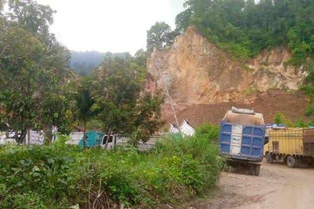 Satgas Walantara Laporkan Tambang Ilegal Dolomit di Tiganderket Karo ke Kapolda Sumut
