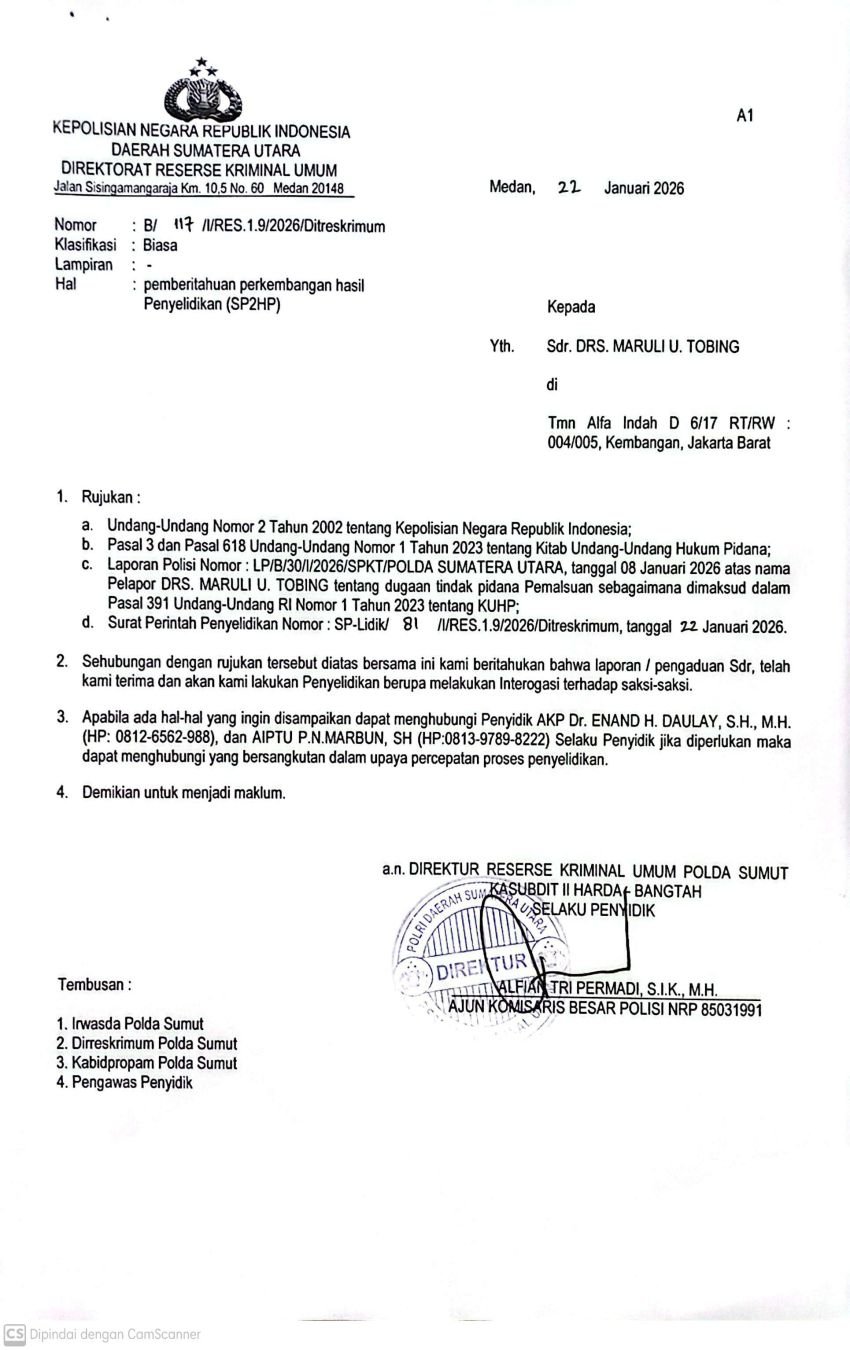 Prof.  Maryani Tobing Dilapor ke Polda Sumut Gegara Ribut Sengketa Tanah di Danau Toba