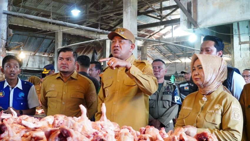 Bupati Langkat Sidak Pasar Baru Stabat, Pastikan Harga Sembako Terkendali Jelang Idul Fitri