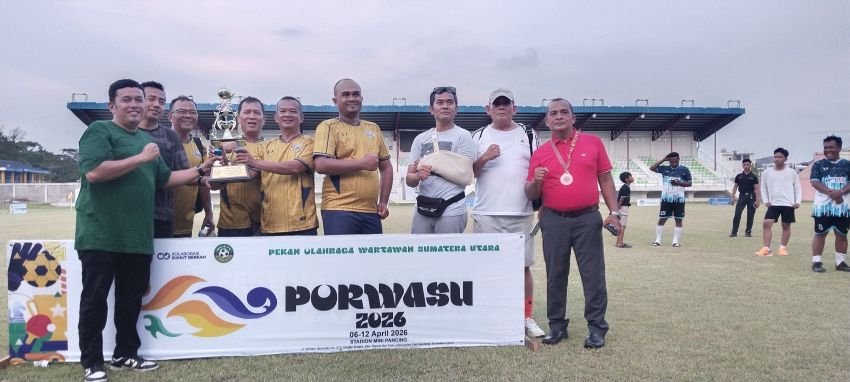Tim Pralans FC Raih Penghargaan Fair Flay  Pekan Olahraga Wartawan Sumatera Utara 2026