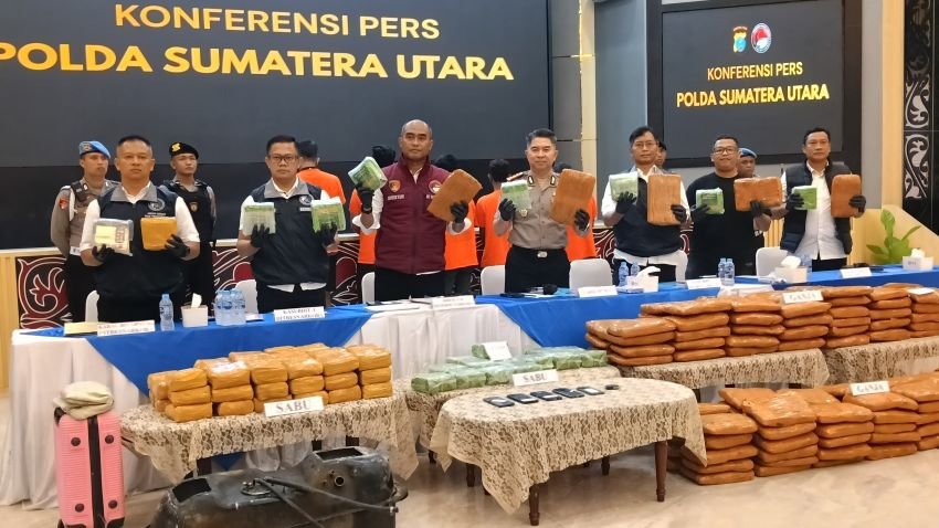 Polda Sumut Ungkap Penyelundupan Narkoba Modus Baru, Sabu Dimasukkan ke Tangki Mobil Tujuan Tangerang