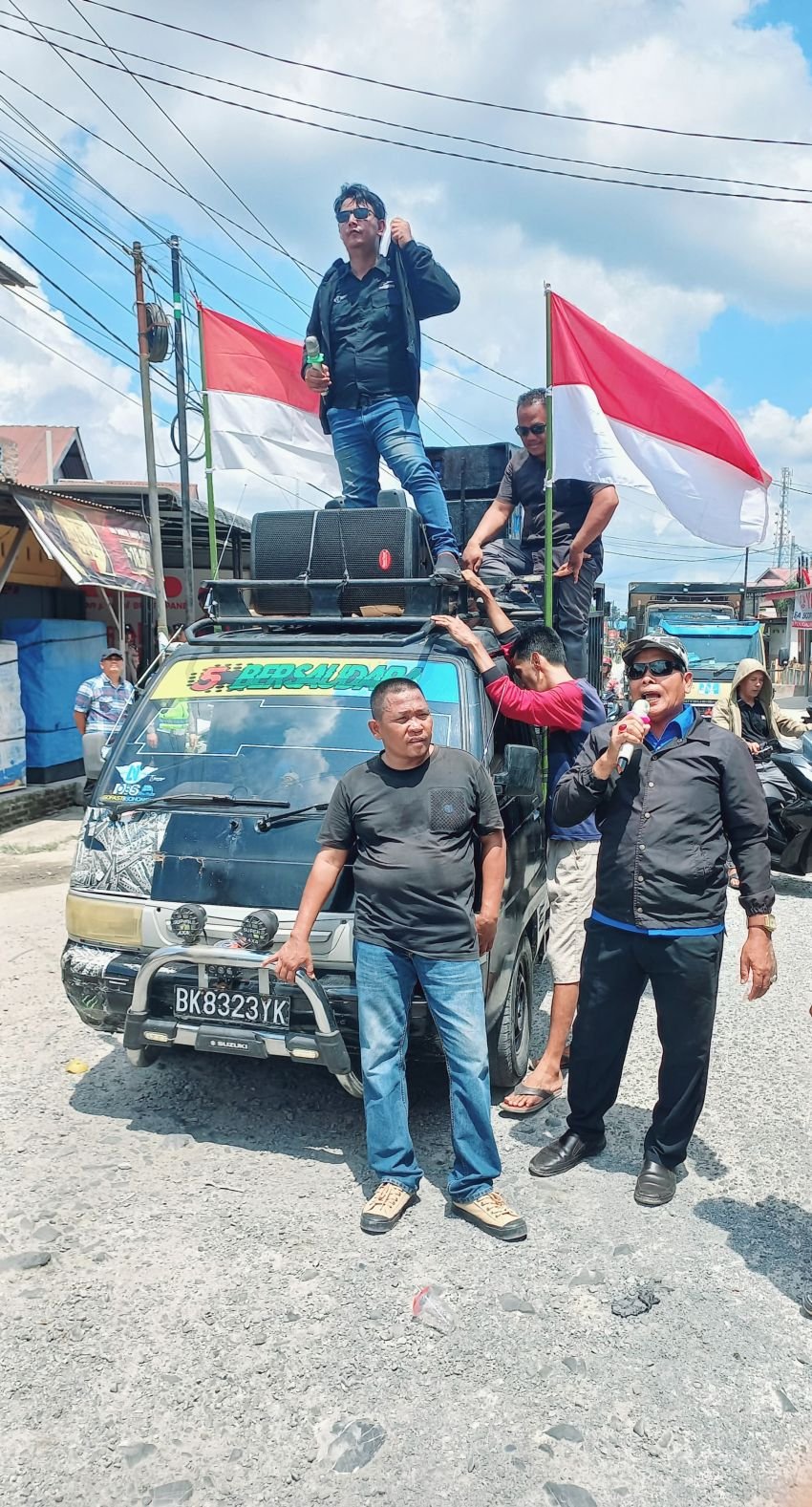 Ratusan Masyarakat Buntu Pane Asahan Demo Jalan Rusak, Puluhan Tahun Tak Tersentuh Perbaikan