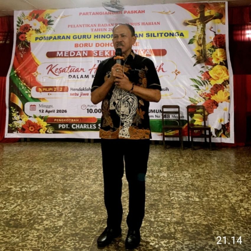 Maruli Siahaan Hadiri Pelantikan Pengurus Pomparan Guru Hinombingan Silitonga Boru Bere