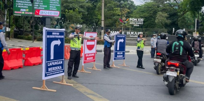 Kapolrestabes Medan Kombes Pol Jean Calvijn Apresiasi Warga Medan, Sispamkota Pengalihan Arus Lalin Berjalan Lancar