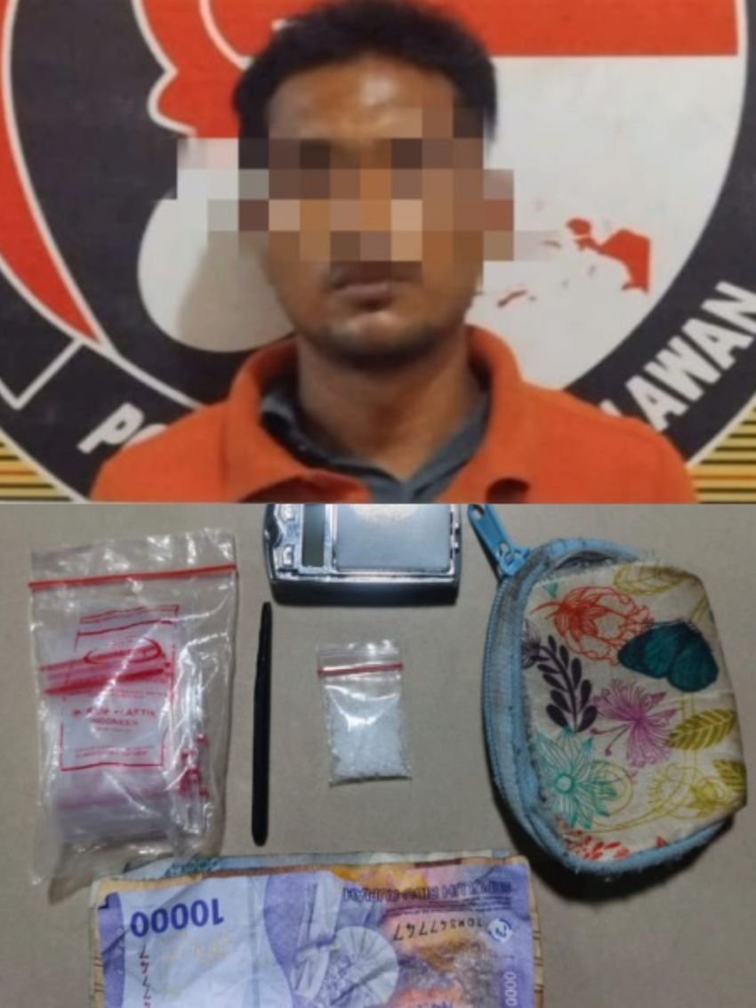 Polres Pelabuhan Belawan Tangkap Pengedar Sabu di Marelan
