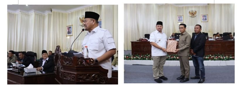 Rapat Paripurna DPRD Penyampaiian Nota Ranperda BUMD