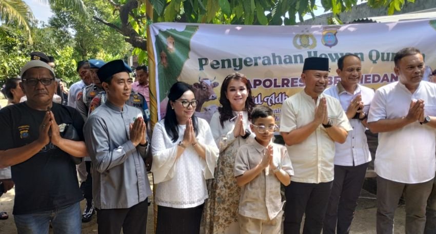 Polrestabes Medan Sembelih 27 Hewan Kurban : Bentuk Nyata Kepedulian dan Komitmen Polri Untuk Masyarakat