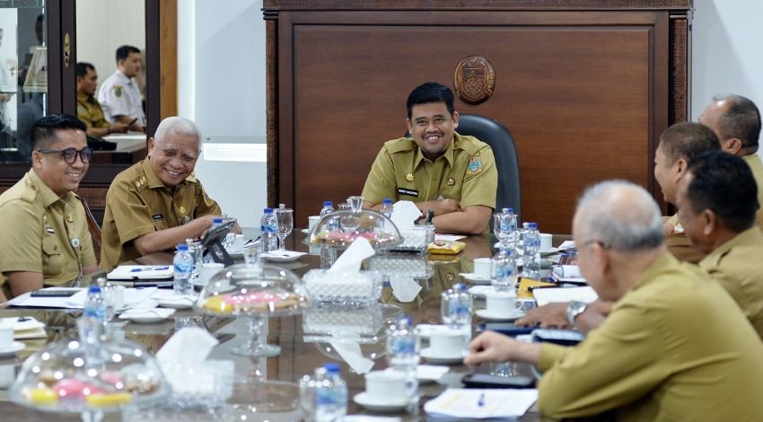 Terima Kunjungan Bupati Asahan, Bobby Nasution Pastikan Percepatan Pembangunan Infrastruktur