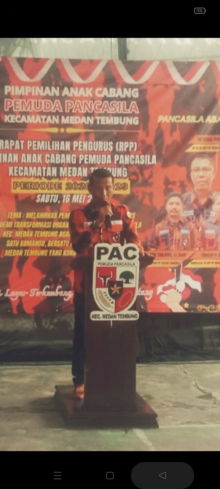 Tatang Atmaja SH Terpilih Jadi Ketua PAC Pemuda Pancasila Medan Tembung.