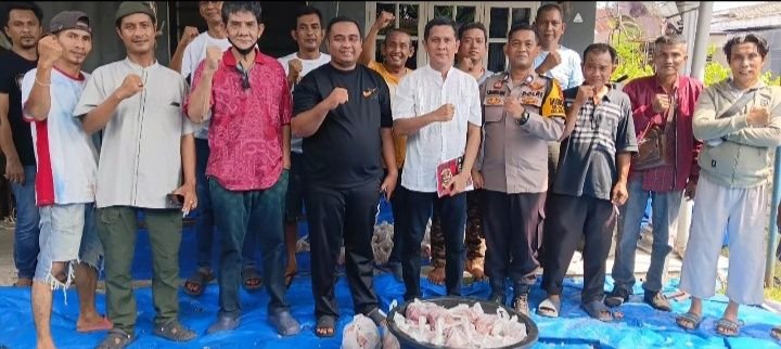 PD IKA BKPRMI Medan, DPC LPM Medan Petisah dan Kader PPM Sembelih 2 Ekor Sapi