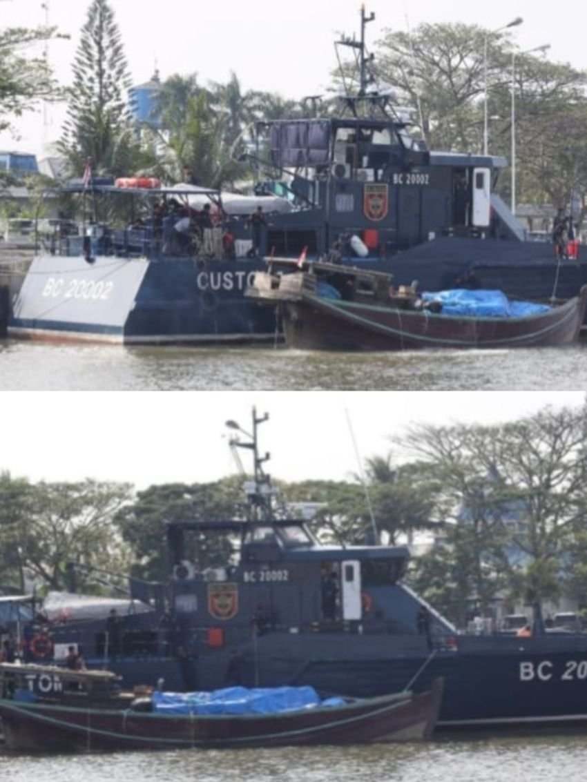 Tim Gabungan Tangkap Dua Kapal Bawa Ratusan Ballpres Diperairan Batubara dan Labura