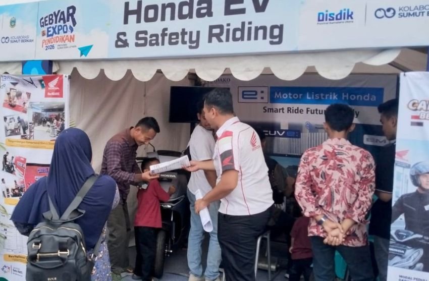 Honda Turut Semarakkan Gebyar Pendidikan Sumut 2026 lewat Edukasi Vokasi dan Teknologi