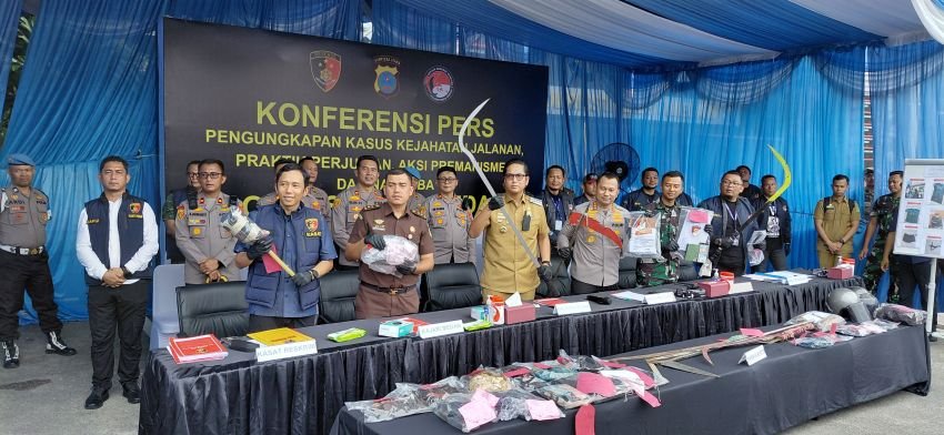 Selama Dua Pekan, Polrestabes Medan Tangkap 178 Bandit, 21 Orang Ditembak